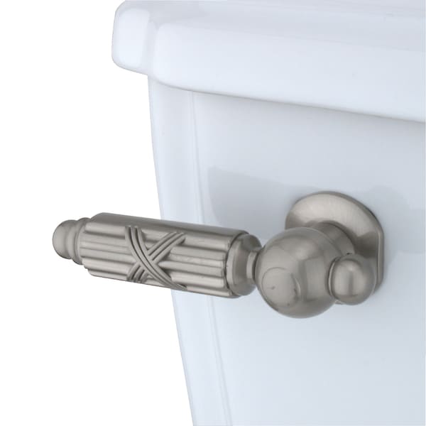 Georgian Toilet Tank Lever, Brushed Nickel